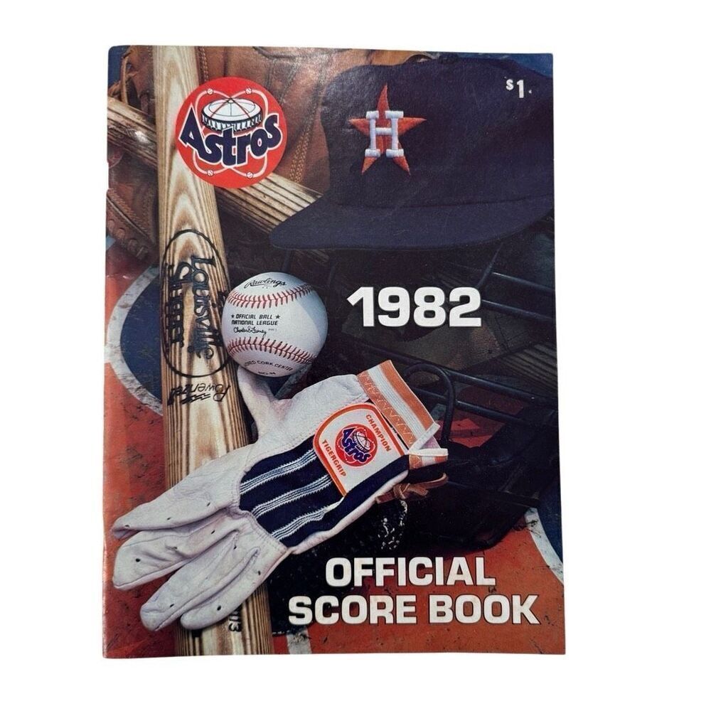 1982 HOUSTON ASTROS MEDIA GUIDE PLAYERS HISTORY AND RECORD BOOK MLB BASEBALL